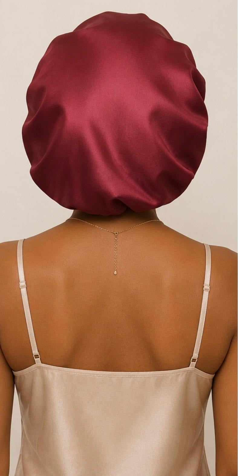 Bonnet Double Satin Réversible Maison Malyan