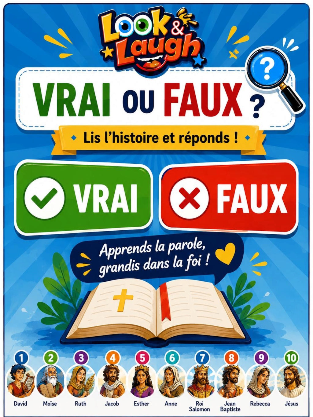 Vrai ou Faux ? – Jeu biblique éducatif (Version numérique)