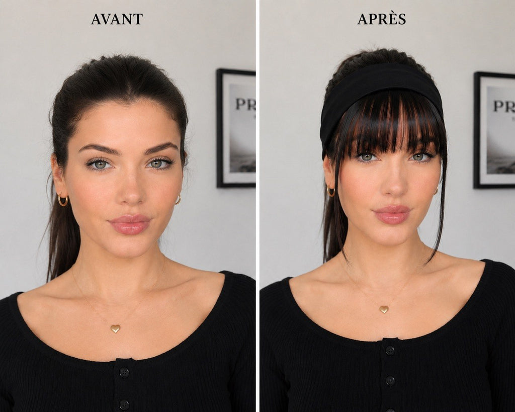 Bandeau Frange - Coiffure Express - Légère & Ouverte
