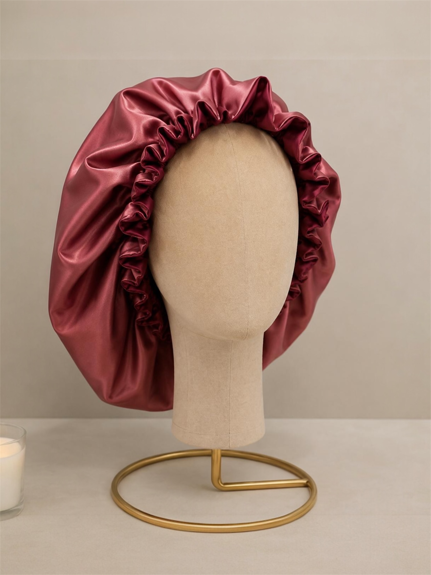Bonnet Double Satin Réversible Maison Malyan