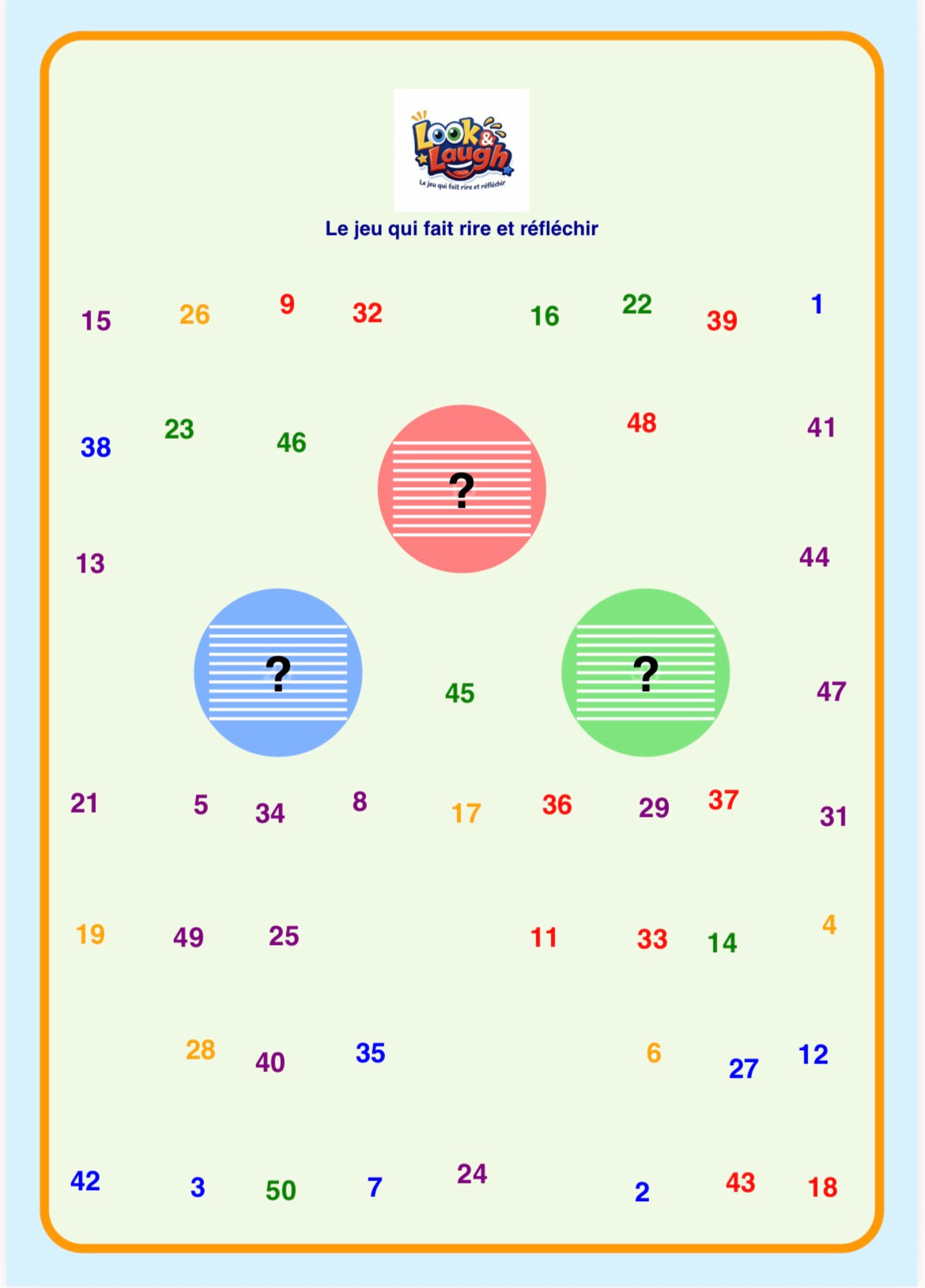 Look & Laugh – Le jeu qui fait rire, observer et réfléchir ! ( Version numérique )