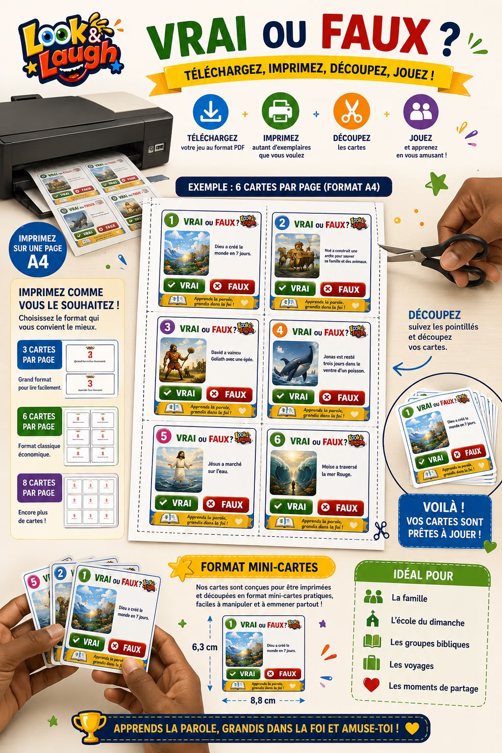 Vrai ou Faux ? – Jeu biblique éducatif (Version numérique)